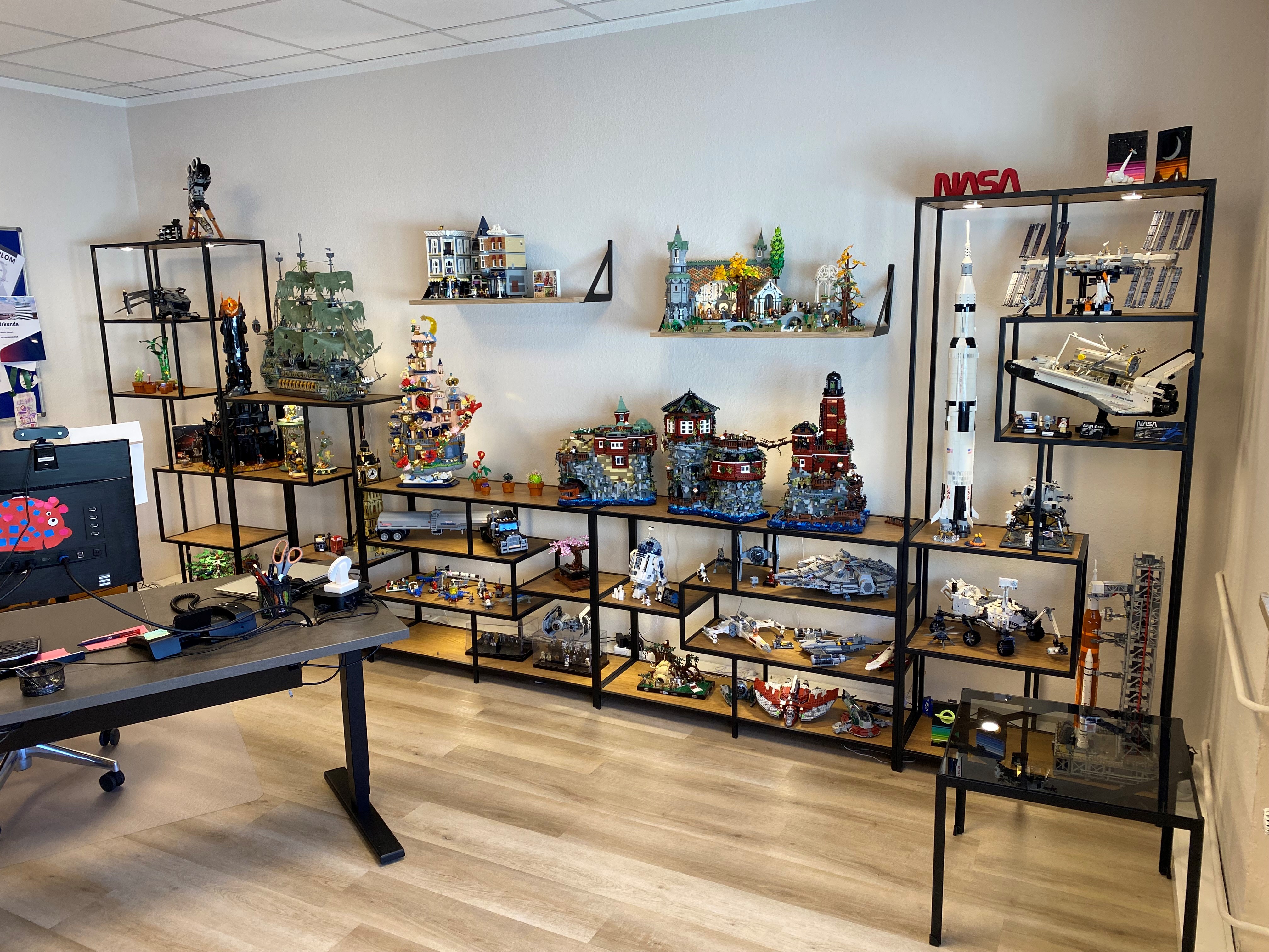 Großes Klemmbaustein-Display